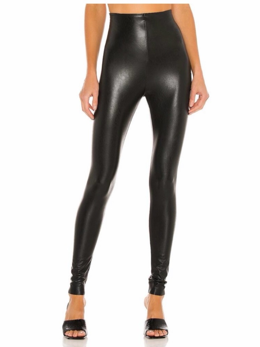 Commando High-Waist Black Faux Leather Leggings